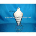 French Fries Holders with Stand of White Porcelain